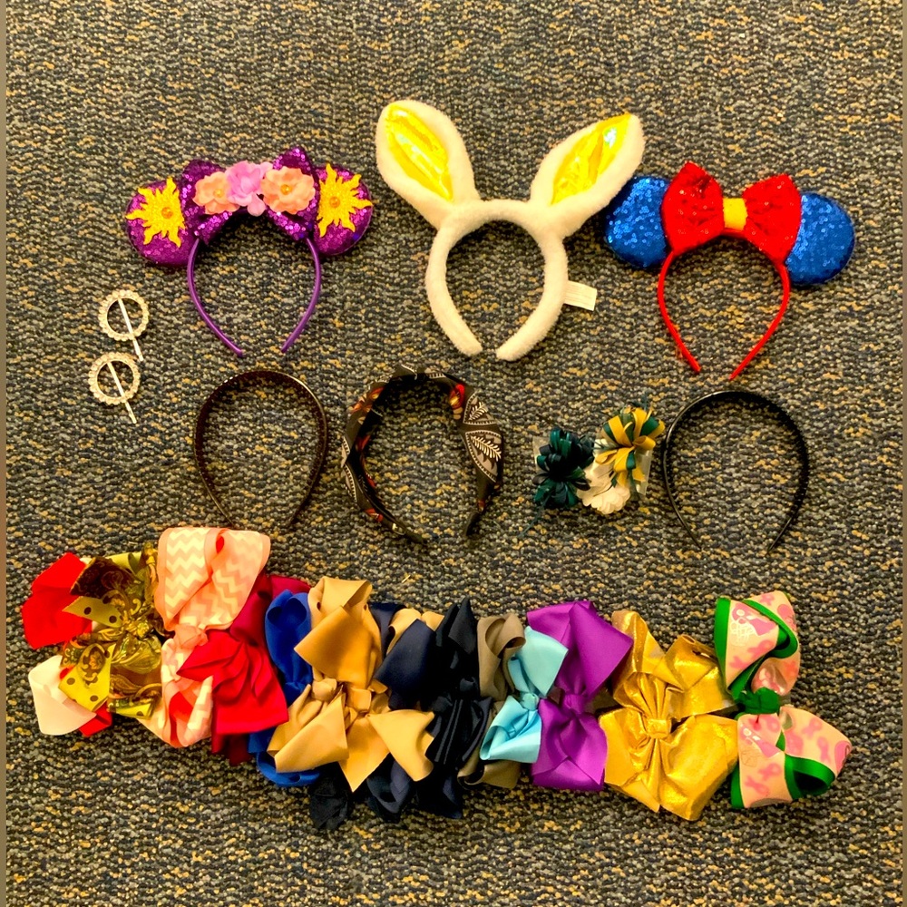 BIG BAG OF HAIR ACCESSORIES HAIR BOWS